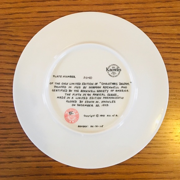Norman Rockwell Christmas Collector Plates ‘76-‘82 - Picture 14 of 16